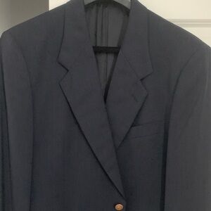 Valentino Men's Dark Blue Blazer